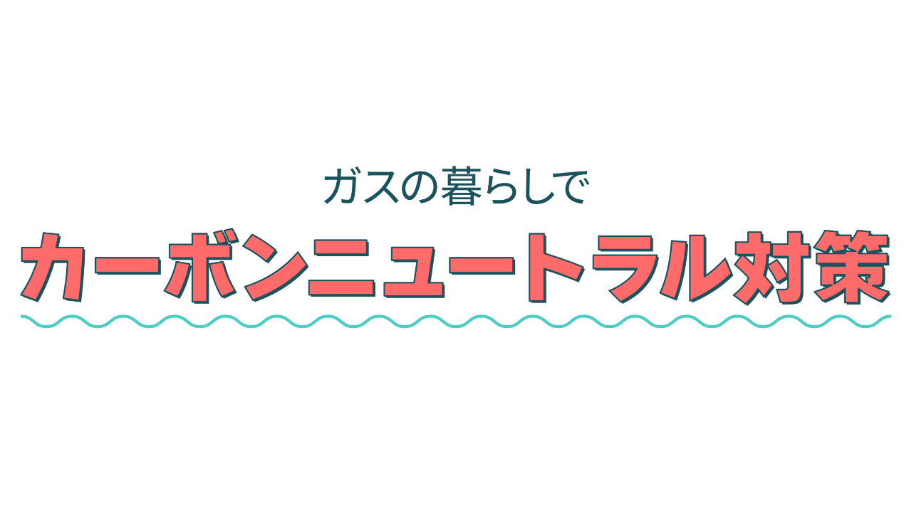 ガスの暮らしでカーボンニュートラル対策